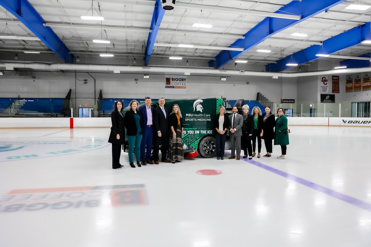 MSU Health Care (@msuhealthcare) on Twitter photo MSU Health Care Sports Medicine is proud to sponsor the newly renamed Biggby Coffee Ice Cube | East Lansing. Today’s celebration unveiled the new name, made possible with <a href="/BIGGBYCOFFEE/">BIGGBY® COFFEE</a>, Biggby Coffee Hockey Club, and <a href="/_BBSG/">Black Bear Sports Group</a>. <a href="/biggbyiceEL/">Biggby Coffee Ice Cube East Lansing</a> MSU Health Care Sports Medicine is proud to sponsor the newly renamed Biggby Coffee Ice Cube | East Lansing. Today’s celebration unveiled the new name, made possible with <a href="/BIGGBYCOFFEE/">BIGGBY® COFFEE</a>, Biggby Coffee Hockey Club, and <a href="/_BBSG/">Black Bear Sports Group</a>. <a href="/biggbyiceEL/">Biggby Coffee Ice Cube East Lansing</a>