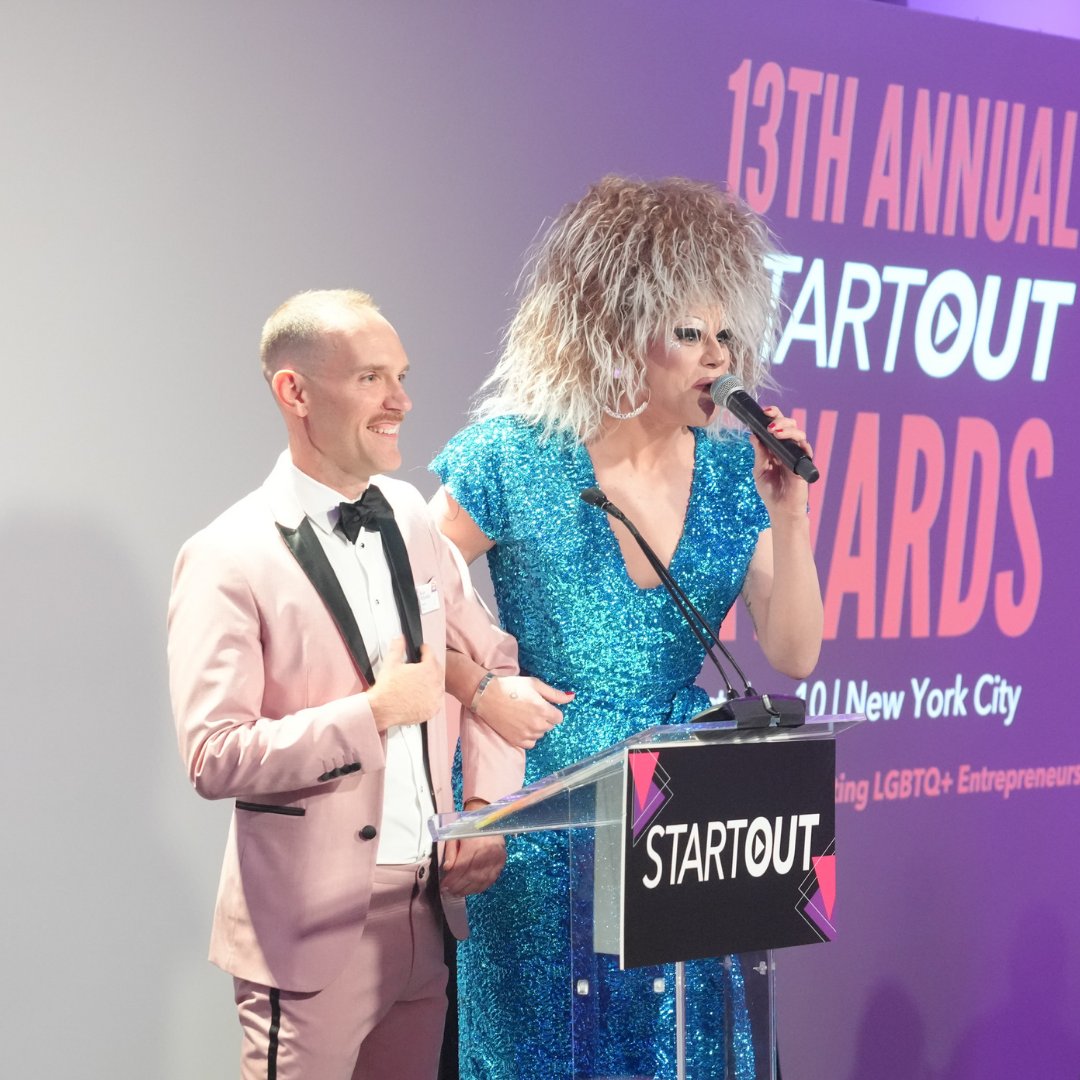StartOut's tweet image. About last week...😍 Thank you to our sponsors, awardees, volunteers, and #community of entrepreneurs for coming together to celebrate the 13th Annual StartOut Awards! This year, we celebrated queer entrepreneurship and together, we raised over $500,000! 🏆🏳️🌈 #startoutawards2024