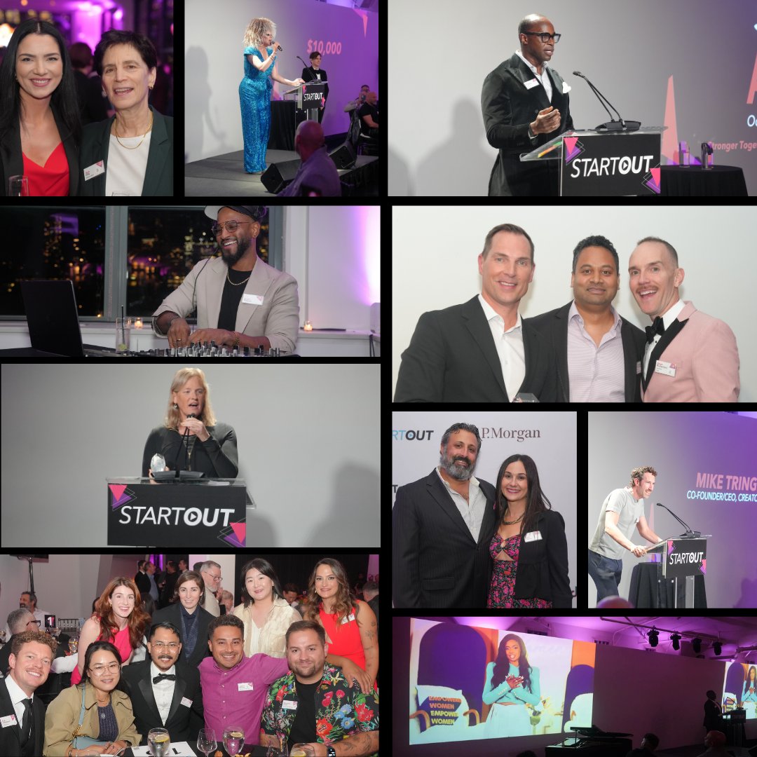 StartOut's tweet image. About last week...😍 Thank you to our sponsors, awardees, volunteers, and #community of entrepreneurs for coming together to celebrate the 13th Annual StartOut Awards! This year, we celebrated queer entrepreneurship and together, we raised over $500,000! 🏆🏳️🌈 #startoutawards2024