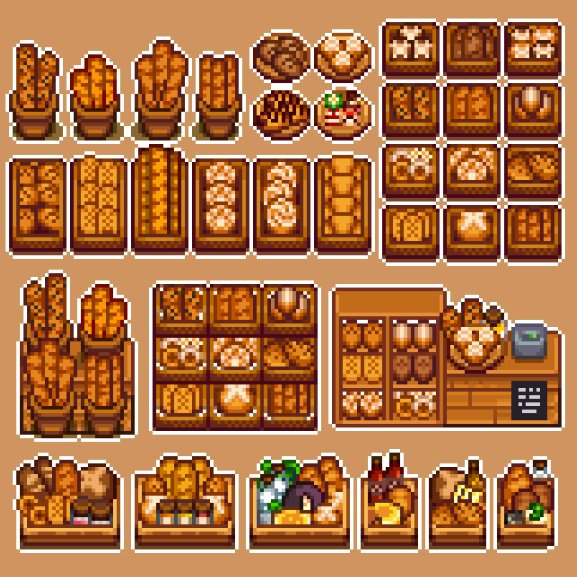 ever dreamed of running your own cozy, functional bakery in stardew valley? I put together this tiny suite of mods to make it a reality 🍞🌿#StardewValley
