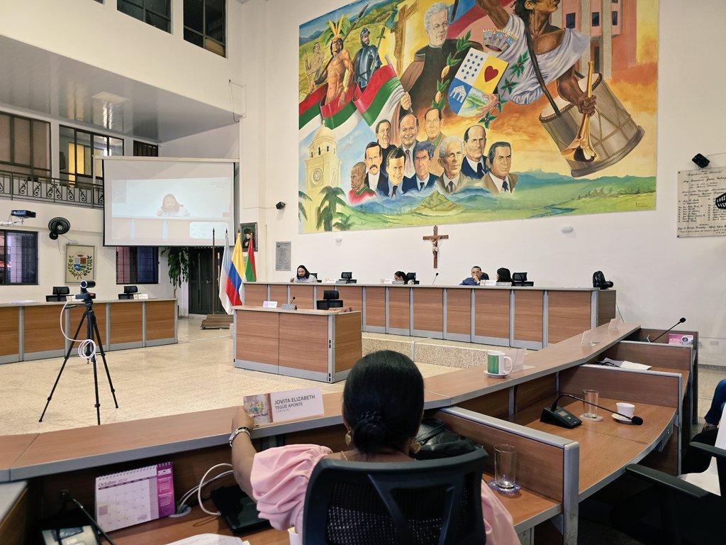 infitulua's tweet photo. #AEstaHora Julian A. Restrepo Gerente de @infitulua presenta informe de gestión del Instituto con corte octubre 2024 ante el Concejo Municipal de Tuluá. ¡Seguimos trabajando incansablemente en obras de Infraestructura para #SerFelices! https://t.co/Ttl6UaxQ1u