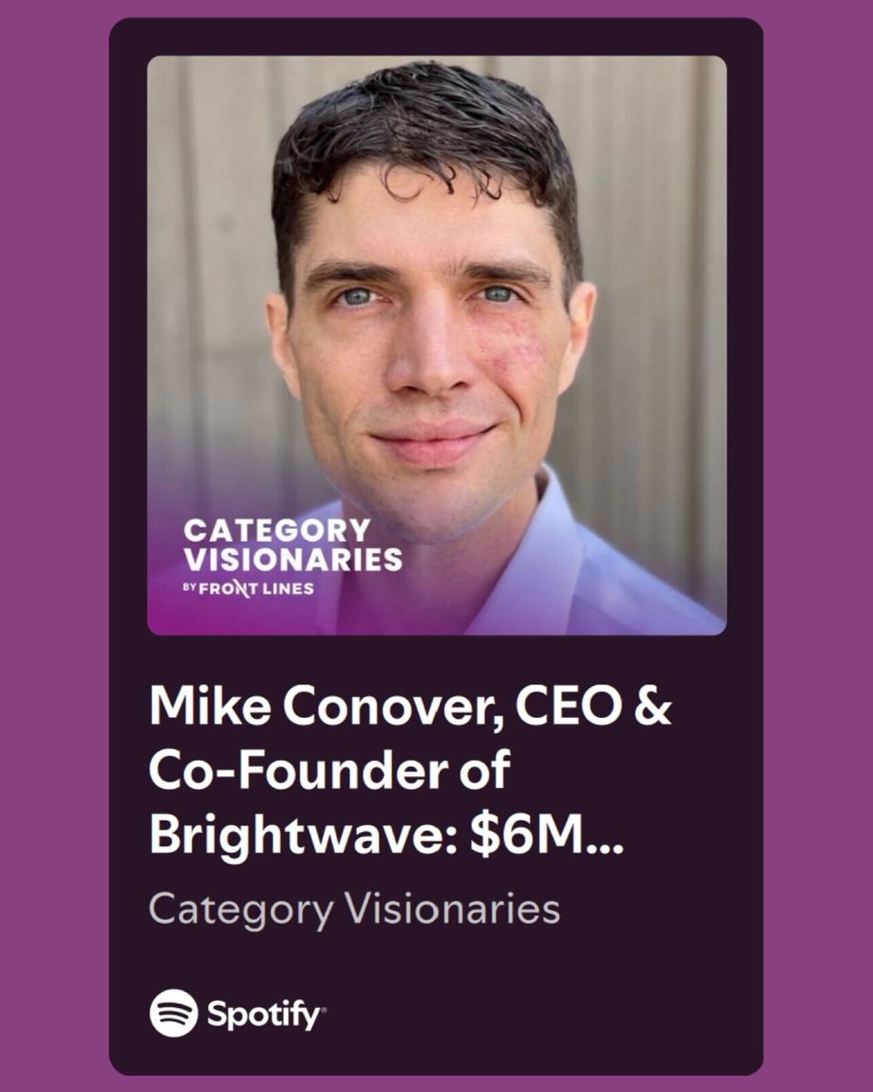 Brightwave (@brightwaveio) on Twitter photo 🚨 New Episode Alert! 🚨
Excited to share that our CEO and Co-Founder, <a href="/vagabondjack/">Mike Conover</a>, was featured on the latest episode of #CategoryVisionaries #podcast! At Brightwave, we're pushing the boundaries of what’s possible in investment research by using AI to move faster, dig 🚨 New Episode Alert! 🚨
Excited to share that our CEO and Co-Founder, <a href="/vagabondjack/">Mike Conover</a>, was featured on the latest episode of #CategoryVisionaries #podcast! At Brightwave, we're pushing the boundaries of what’s possible in investment research by using AI to move faster, dig