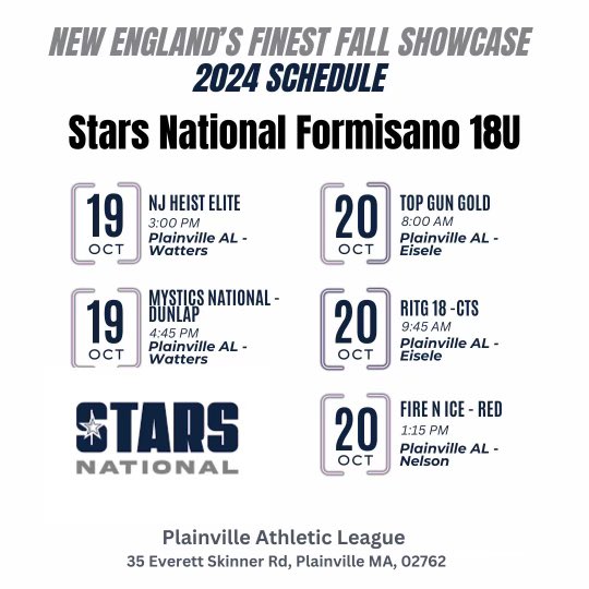 Mackenzie Murdock (@mackattack2025) on Twitter photo NE Finest Schedule!! Can’t wait to play with my amazing team this weekend ⭐️⭐️⭐️
<a href="/StarsNatFormi/">Stars National Formisano 18u</a> NE Finest Schedule!! Can’t wait to play with my amazing team this weekend ⭐️⭐️⭐️
<a href="/StarsNatFormi/">Stars National Formisano 18u</a>
