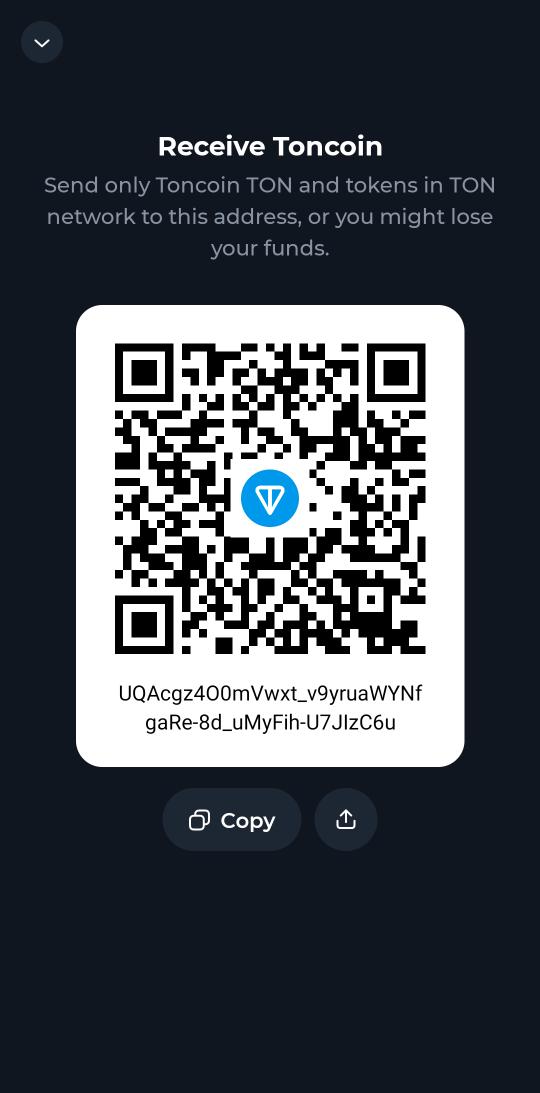 FAROOQFC007's tweet photo. My ton adress 
UQAcgz4O0mVwxt_v9yruaWYNfgaRe-8d_uMyFih-U7JIzC6u https://t.co/B81sDjGy0o