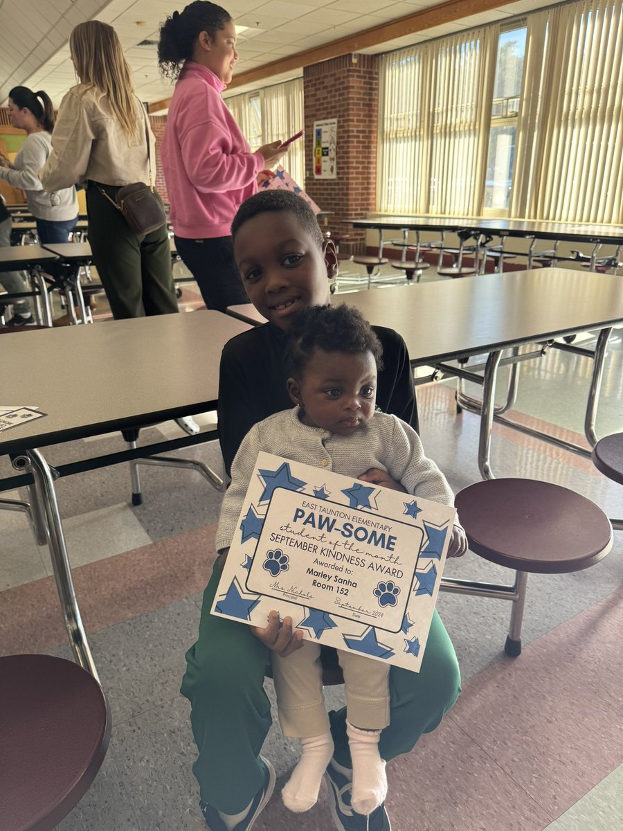 Today we had our September student of the month ceremony. The characteristic for September was kindness! We are so proud of all of our students! Here are some of our recipients! Please feel free to send us photos so we can share. <a href="/Taunton_Schools/">Taunton Public Schools</a> <a href="/ETelementary/">ETES</a>