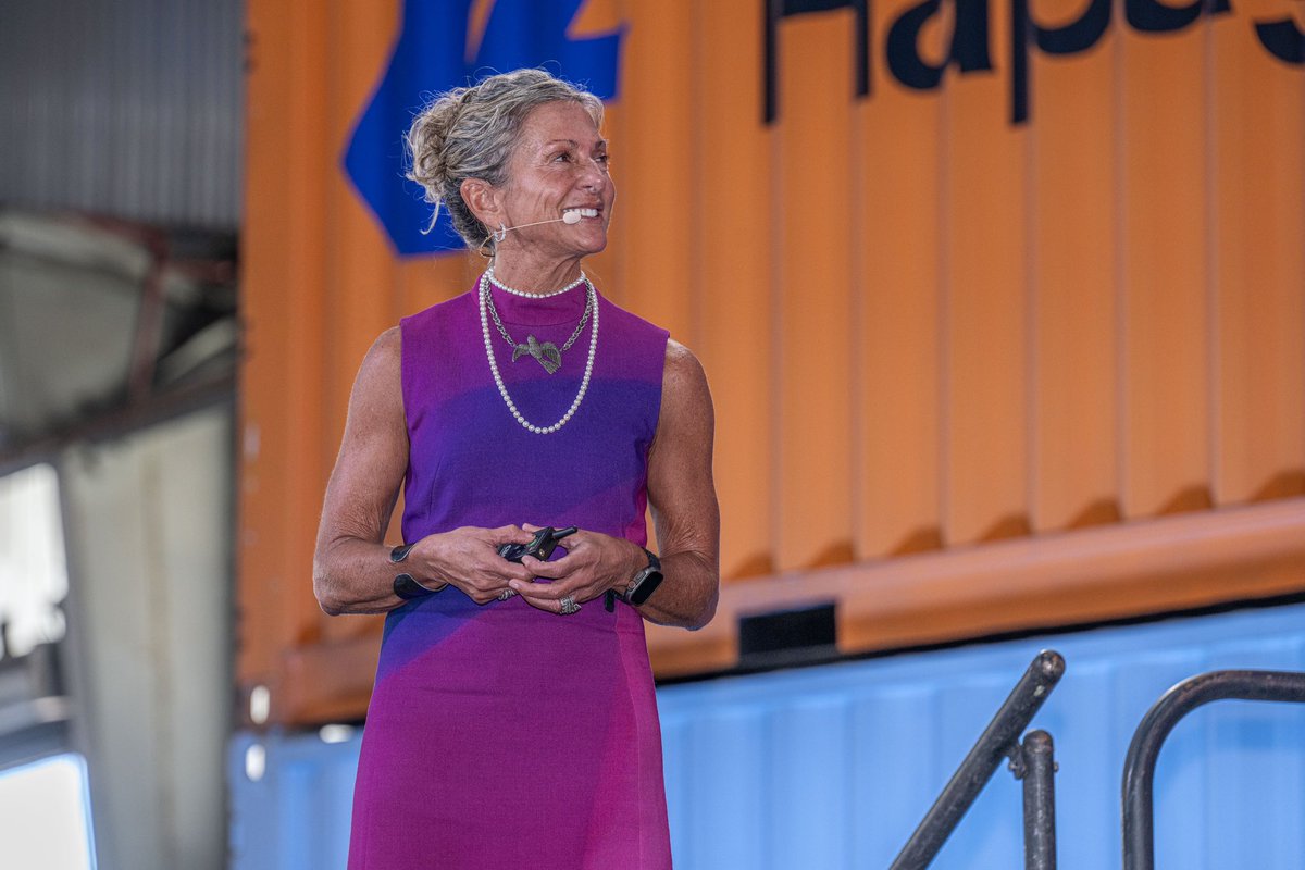 SCPorts's tweet photo. In her third State of the Port address, SC Ports CEO Barbara Melvin reinforced how SC Ports is a powerful gateway for shippers seeking reliable, highly productive port service in the thriving U.S. Southeast market. Read more: https://t.co/rdHIfCdMgD https://t.co/B66dD6ehx8