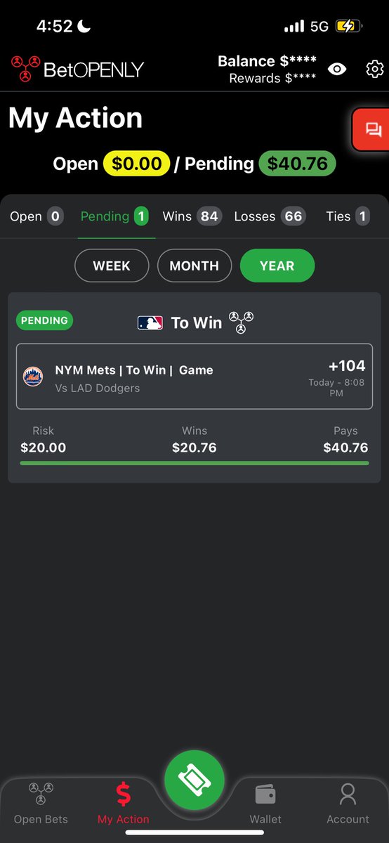 MikeyCoinSnatch's tweet image. My first ever bet, on this beautiful shiny brand new @BetOpenly APP will be the NY “OMG” Mets ML. 

App available on iOS now. Bet smarter. Bet openly. 

Shoutout @Gino_BetOpenly he worked tirelessly to make this happen and it looks very nice. 

#MetsWin #BetOpenly