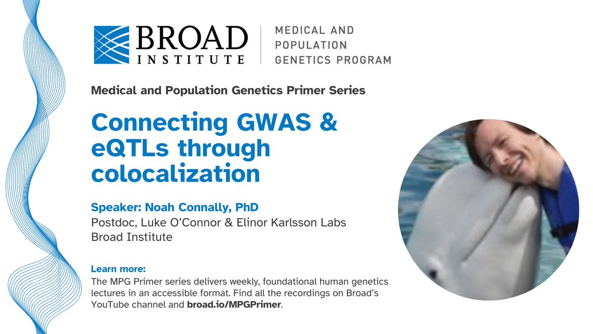 BroadMPG (@broadmpg) on Twitter photo 4/4 The recording of "Connecting GWAS & eQTLs through colocalization" by Noah Connally (<a href="/eenork/">Elinor Karlsson (elinork.bsky.social)</a> and <a href="/Luke0connor/">Luke O'Connor</a> labs) is now available: youtu.be/lfHa7mmjv1I
This talk is part of <a href="/broadinstitute/">Broad Institute</a>'s MPG Primer series. For more info, check out broad.io/MPGPrimer
#MPGPrimer 4/4 The recording of "Connecting GWAS & eQTLs through colocalization" by Noah Connally (<a href="/eenork/">Elinor Karlsson (elinork.bsky.social)</a> and <a href="/Luke0connor/">Luke O'Connor</a> labs) is now available: youtu.be/lfHa7mmjv1I
This talk is part of <a href="/broadinstitute/">Broad Institute</a>'s MPG Primer series. For more info, check out broad.io/MPGPrimer
#MPGPrimer