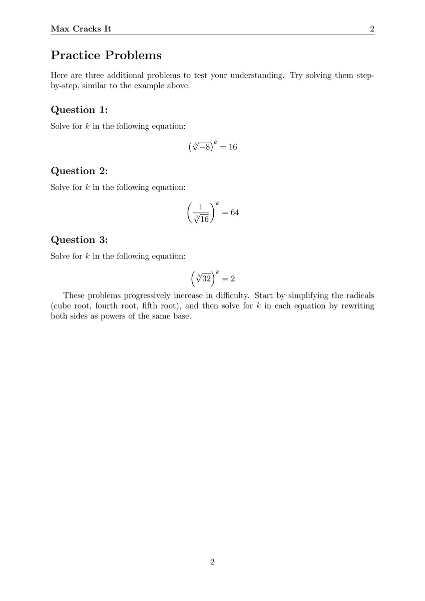 MaxCracksIt's tweet photo. Check out this GCSE Problem. 

Solution attached below. https://t.co/1MfmcJFrS0