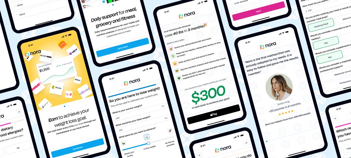 PierangeloRaio2's tweet image. 🚀 Big News! Over 10,000 of you have taken steps toward a healthier lifestyle with @nora_health_ai! 🎉
We're empowering you with cash-back rewards on health solutions tailored just for you. 🩺🥗🏋️♂️
Need a dietitian, meal planning help, or personalized workouts? Nora's got you…