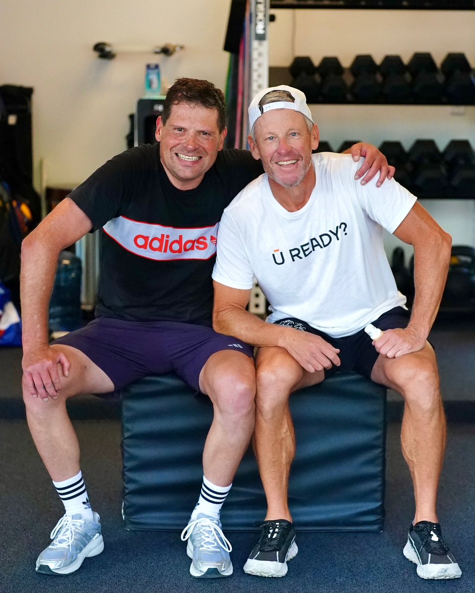 lancearmstrong's tweet photo. Now vs then.
 Honored to host my brother @JanUllrich5 in Austin this week.

(📸: @LizKreutz) https://t.co/e7UBXZ2lMo