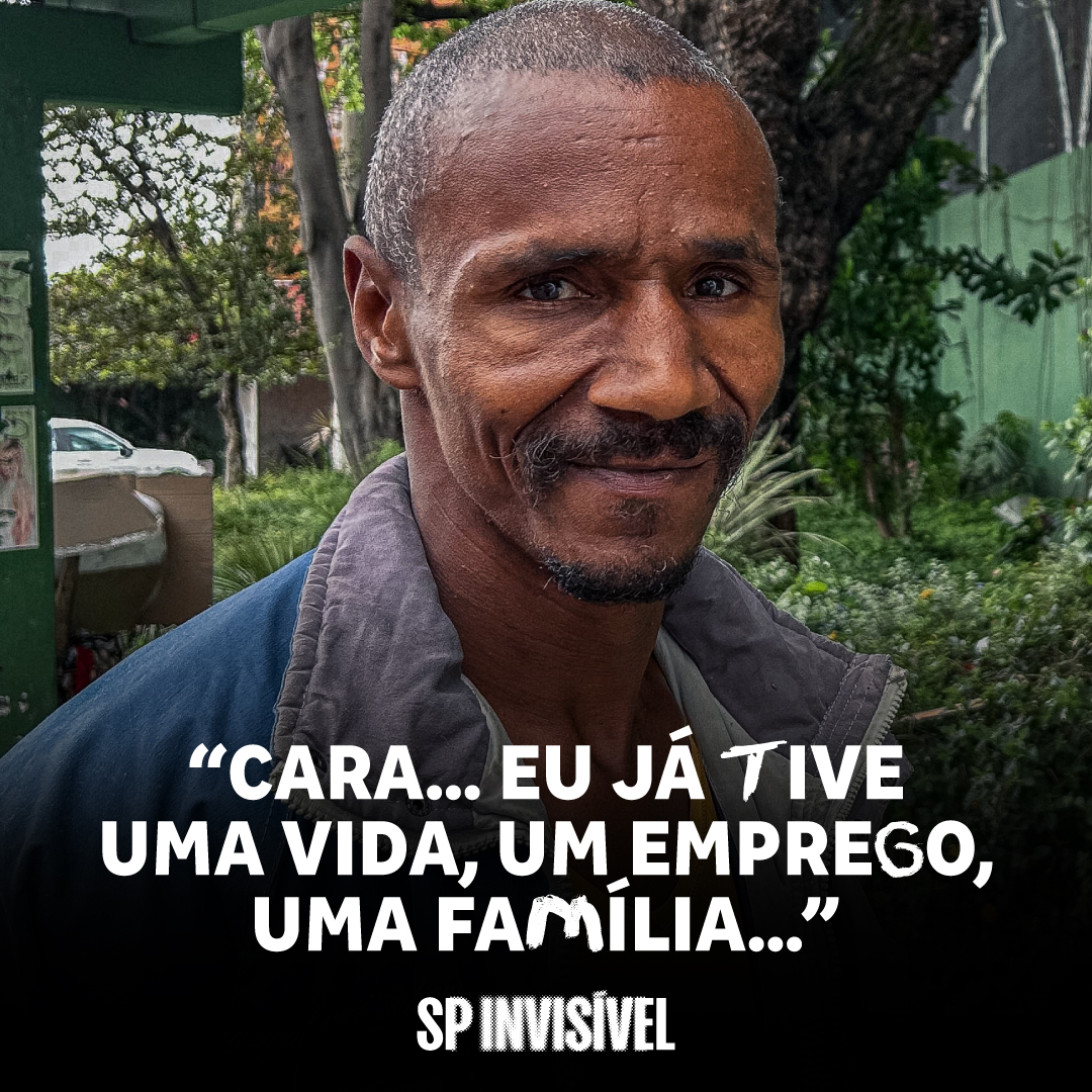“Cara... eu já tive uma vida, um emprego, uma família...”

Marcos, em situação de rua, 42 anos.
Região: Barra Funda

Comente e saiba como doar
ou doe pelo PIX
doe@spinvisivel.org

_

#populacaoderua #ong