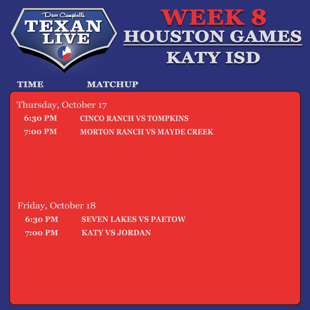 Dave Campbell’s Texan Live - Texanlive.com tweet media
