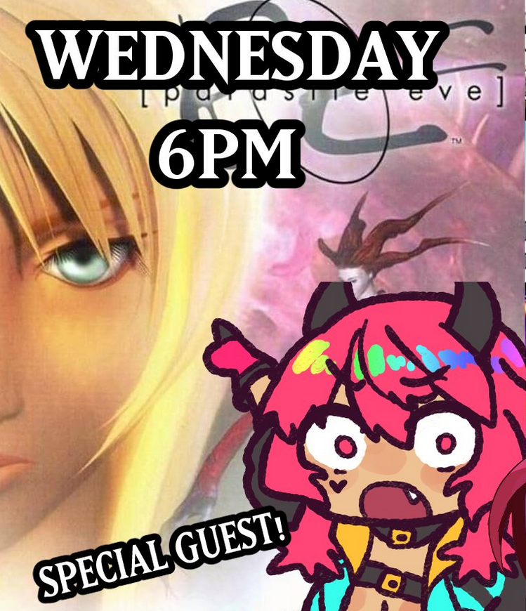 LiliRouxxx's tweet photo. is that...yeah...it is...

PARASITE EVE returns tonight at 6PM EST! that's in an hour! 

FEATURING @HELALIXIR FROM THE NYARI HELALIXIR SERIES https://t.co/zztMlNr6gl