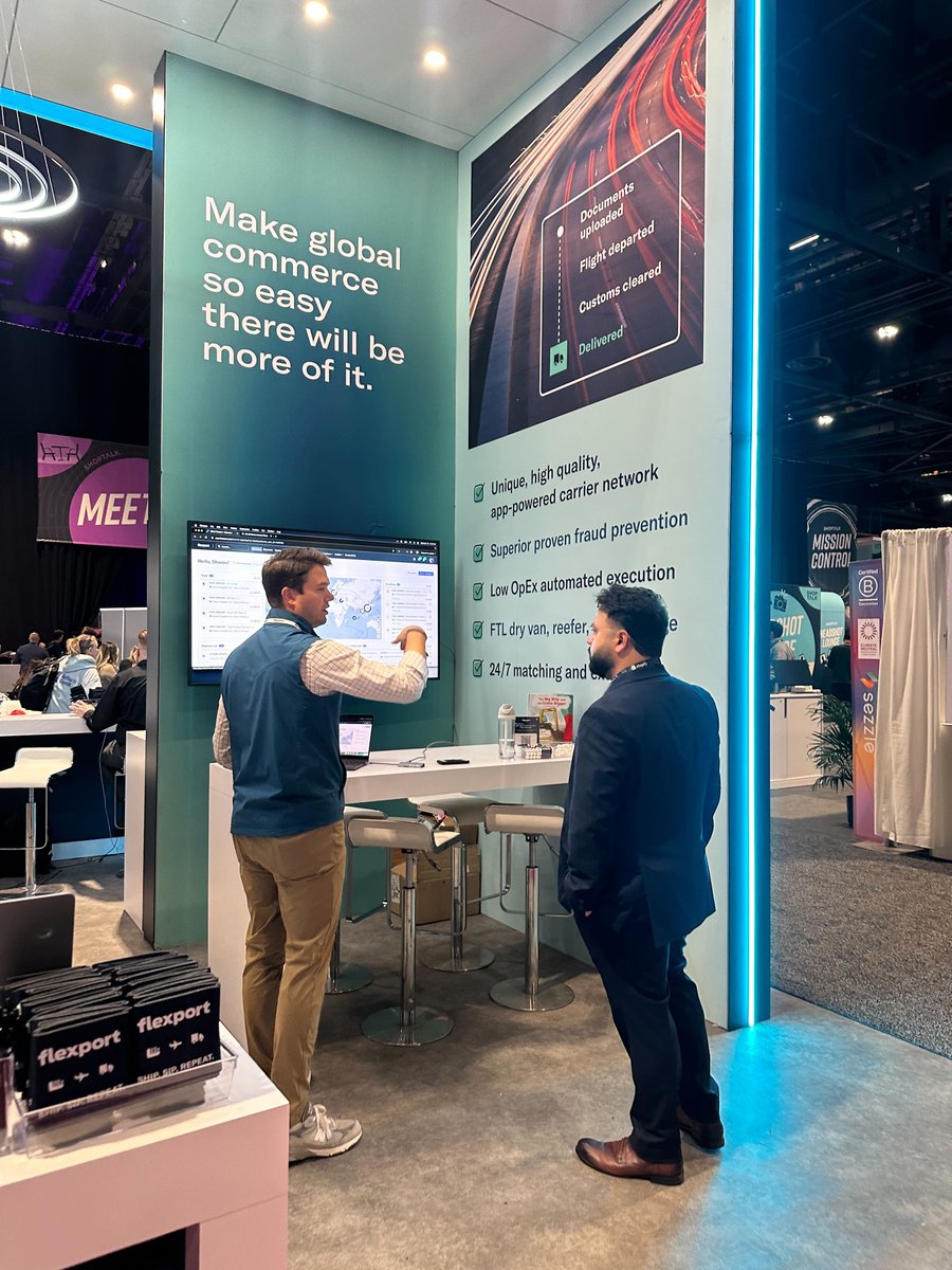 flexport's tweet photo. Flexport has arrived at #ShoptalkFall! We can't wait to meet merchants of all sizes.

📍Visit us at booth D30 to learn how Flexport can accelerate your business this peak season and beyond.

For more peak season guidance, check out our 2024 peak hub: https://t.co/7bPxNmQcrJ https://t.co/C09N1tU4rQ