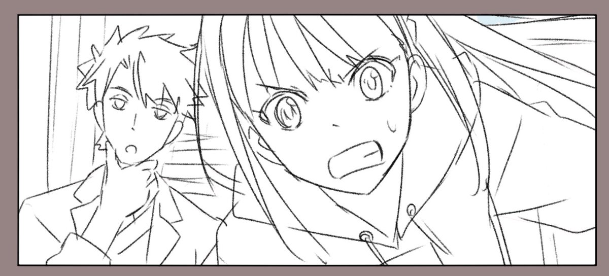 うん、メチャクチャ小さく描いてるんですが、拡大してもまあまあ見れますね
これならたくさん描けるかも

これは2.35:1のシネスコサイズなんですがYoutubeなどでも一般的な16:9とどっちにするか迷いますね(妄想とはいえ)
新海誠作品でも「すずめの戸締り」は初のシネスコサイズなんだそうです 