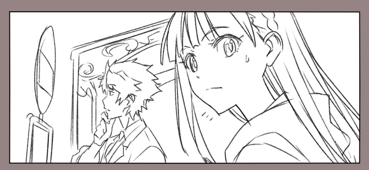 うん、メチャクチャ小さく描いてるんですが、拡大してもまあまあ見れますね
これならたくさん描けるかも

これは2.35:1のシネスコサイズなんですがYoutubeなどでも一般的な16:9とどっちにするか迷いますね(妄想とはいえ)
新海誠作品でも「すずめの戸締り」は初のシネスコサイズなんだそうです 