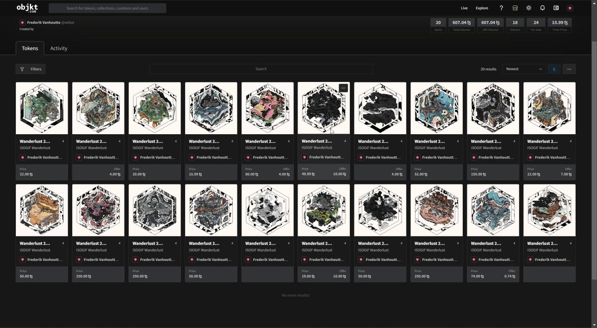 wblut's tweet image. Wanderlust, today&apos;s catch

#GenerativeGeometry #isoverse #gif

objkt.com/collections/KT…