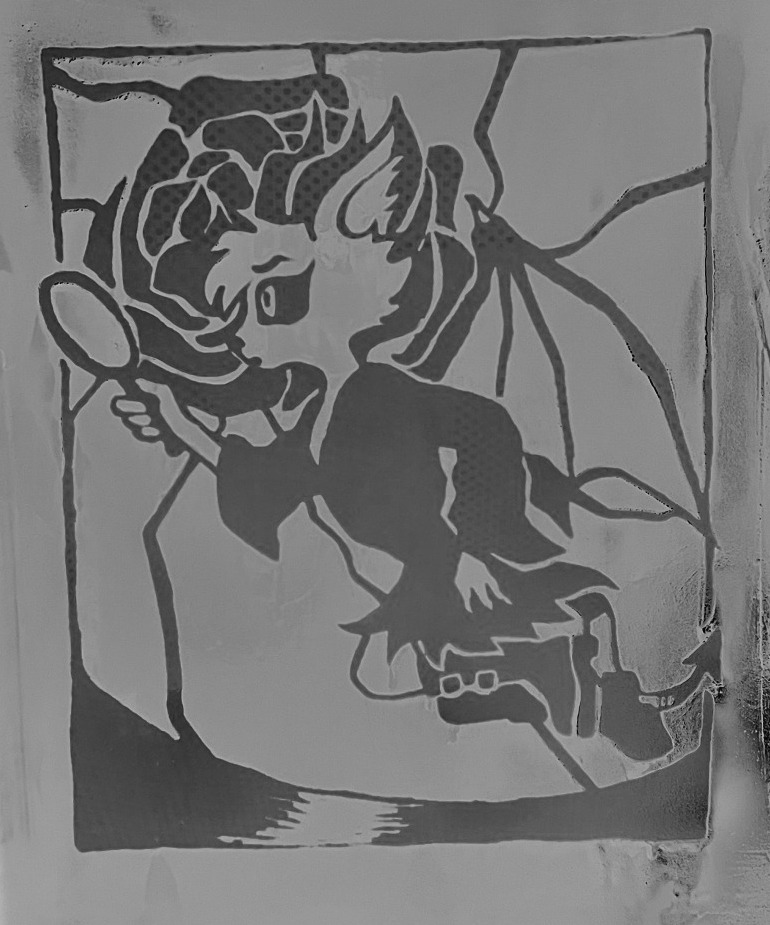 aasimar's tweet photo. i also converted that pic to monochrome + inverted it to see what the final print might look like and holy SHIT yall https://t.co/wLTnmbvxWh