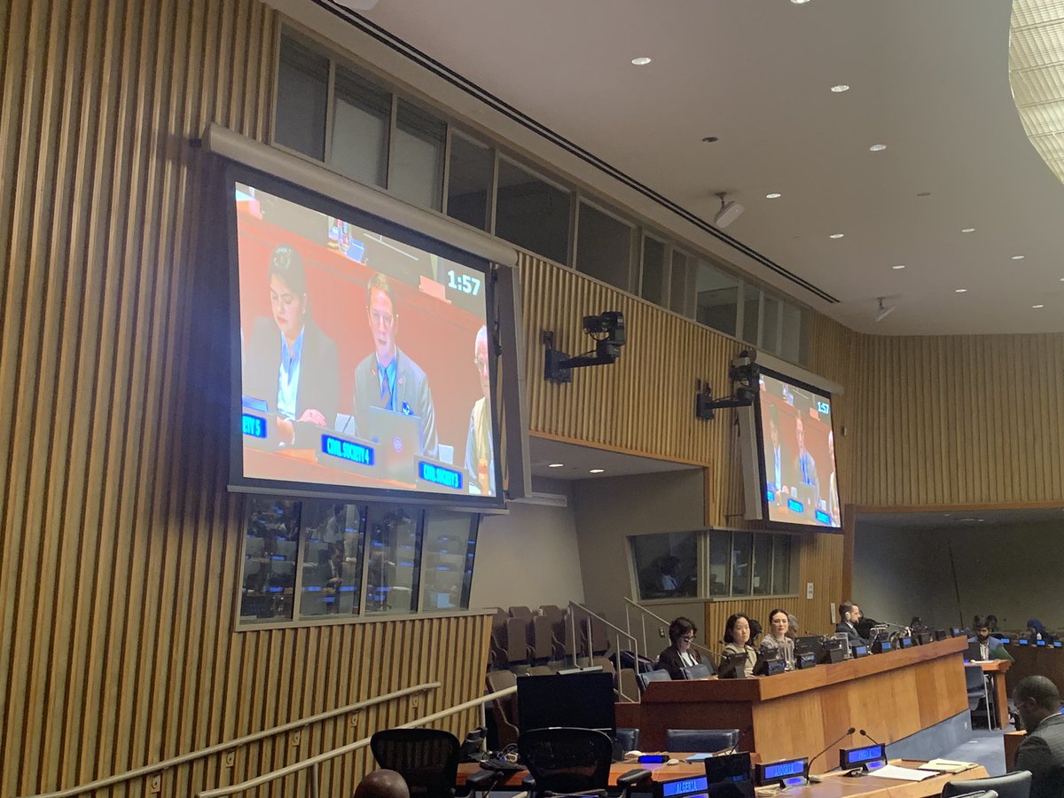 napf's tweet image. Excellent statement by @SethShelden of @nuclearban on the imperative of #TPNW, reminding the #FirstCommittee delegates of the message of hibakusha. #NobelPeacePrize