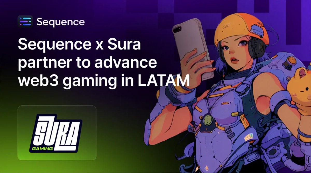 🤩 We're PUMPED to partner with <a href="/suragamingteam/">Sura Gaming</a>, Latin America's top gaming, incubation, and venture capital powerhouse⚡️

Together, we're empowering gaming startups with cutting-edge technology &amp; strategic funding to accelerate blockchain adoption and shape the future of digital