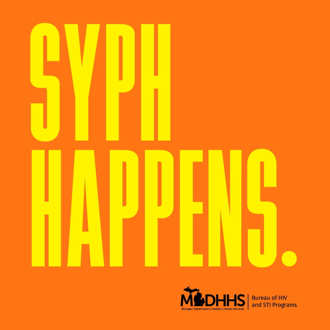 Syphilis rates are rising across the state, but with testing  and antibiotic treatment, it's possible to recover quickly.  Learn more at Michigan.gov/StopSyph.
