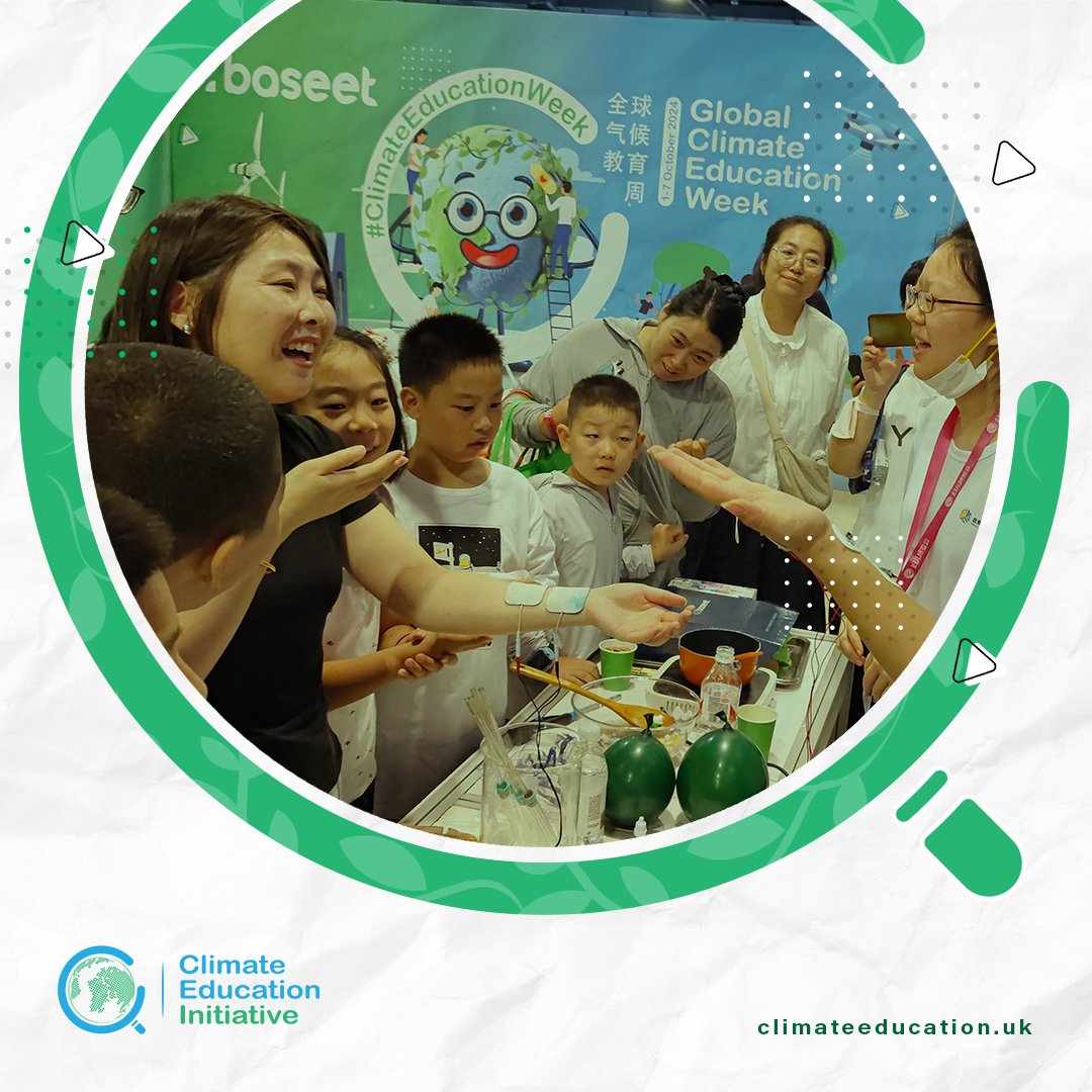 ClimateEduUK's tweet photo. We're thrilled to announce that the #ClimateEducation Initiative recently held Global #ClimateEducationWeek in China! We engaged thousands of students, youth, and public with #ClimateAction and equipping them with essential knowledge and skills through interactive activates. https://t.co/w1tSwyTPsc