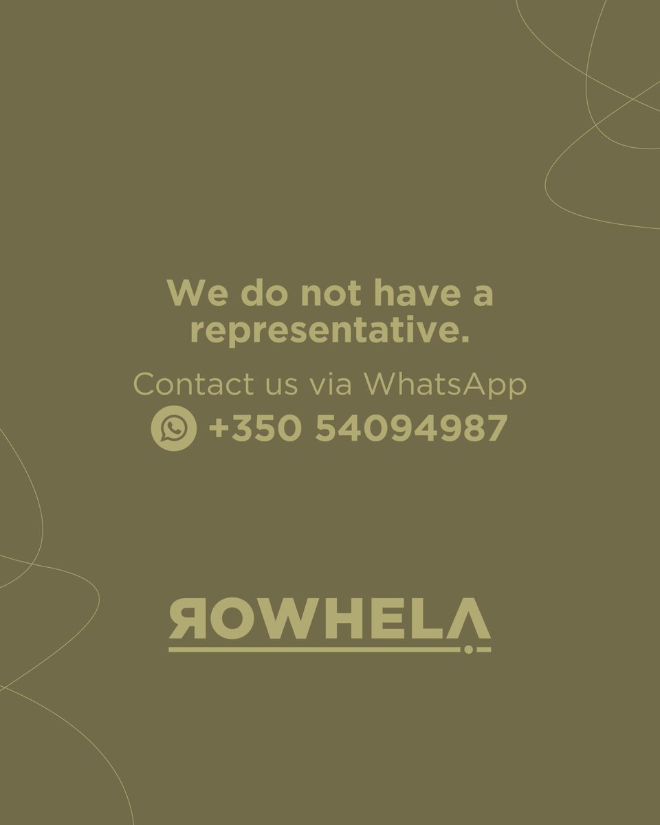 rowhelaok's tweet photo. We do not have any representative.
Contact us via WhatsApp +350Β 54094987
#Rowhela #UXGT #blockchaintechnology #ecotoken #mineria #miner #saveourplanet #tokenforchange #earthguardians #miner #cleanecosystem #mining #blockchain #token #ethereum #crypto https://t.co/OPXxSQy1kL