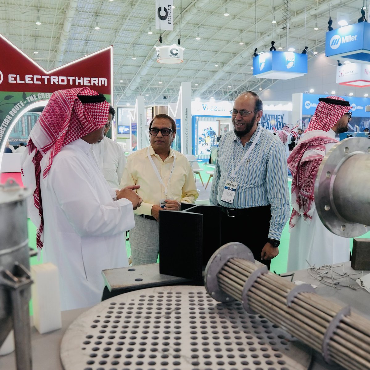 GaswaAl's tweet photo. As we wrap up our participation at @Metal_Steel_KSA  it’s been an inspiring and productive journey. We are incredibly proud of the amazing connections we’ve made and the opportunity to showcase @GaswaAl’s innovations in the steel industry. #algaswa #fabex https://t.co/jnoKhtOF7r