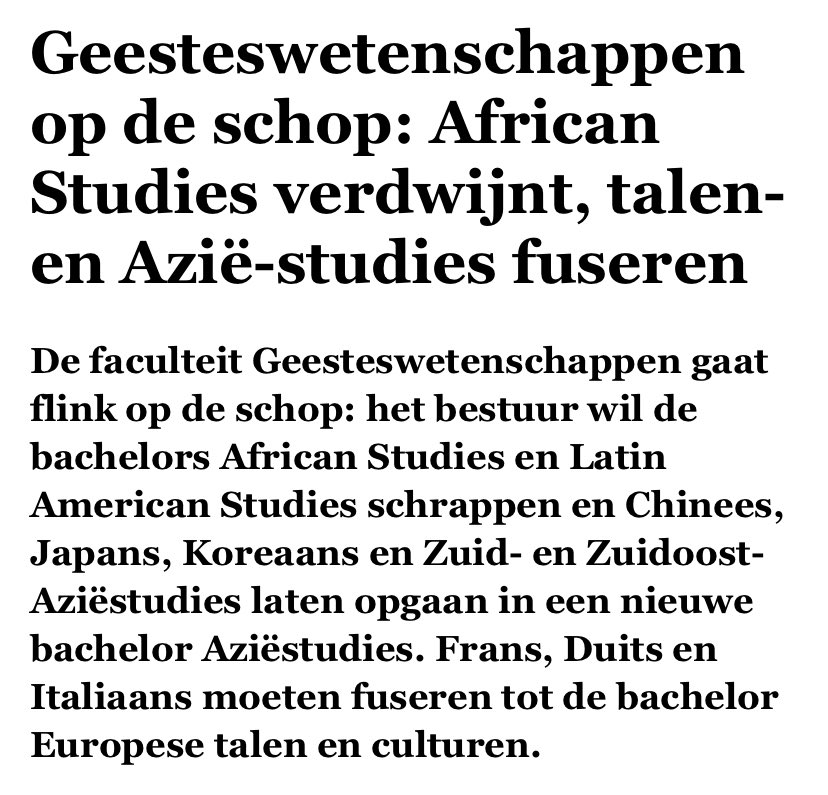 Hoe dit kabinet onze kennis over de wereld vernietigt. Het is diep triest.