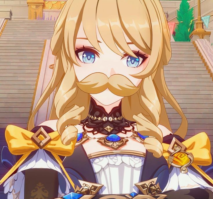 ClassifiedNavia's tweet image. 💎| Navia with the fake mustache is so iconic xd