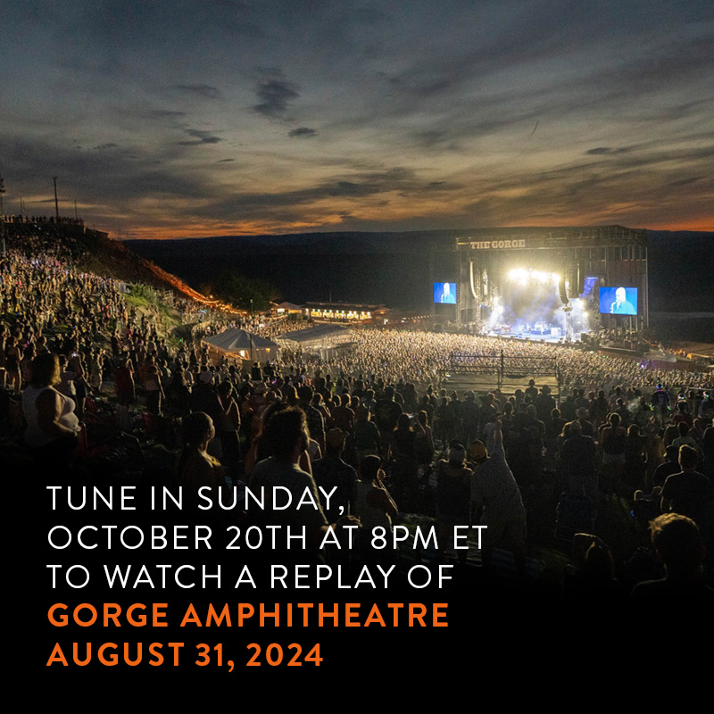 davematthewsbnd's tweet photo. To celebrate DMB’s induction into the @rockhall, DMB invites you to a free replay of the August 31, 2024 show from Gorge Amphitheatre in George, WA. The replay begins Sunday, October 20th at 8PM ET. To enjoy this stream, visit https://t.co/SJ1ZPqTWpM. https://t.co/T5jOQGUnXs
