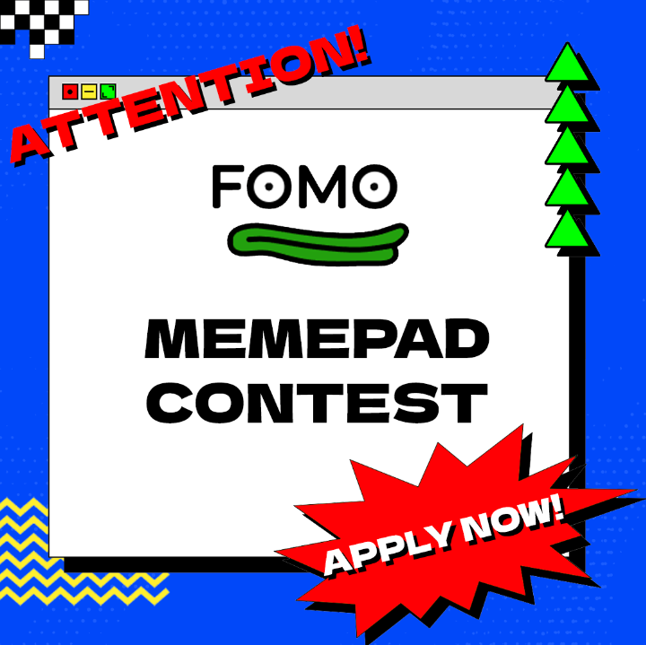 Fomodotfund's tweet photo. Get ready, FOMO Force! We’re excited to announce the FOMO Memepad Contest—where weekly meme token launches will go head-to-head for the spotlight, and YOU get to be part of the action! 🎉

Here’s how it works:
1️⃣ Each week, we’ll feature a fresh new meme token through the FOMO Memepad Contest.
2️⃣ The featured token will be showcased to the FOMO community.
3️⃣ We’ll give it a boost by buying some of the tokens when they get listed! 💸

What’s in it for you?
- Discover and invest early in the hottest new meme tokens.
- Get involved in shaping the next viral token by supporting your favorites!
- Enjoy exclusive perks and rewards from participating in the Memepad contest.

🔗 Interested in launching your meme token?
Fill out the form and apply now: https://t.co/vz7QHrL09m

This is your chance to dive into the future of memecoins and help launch the next big project. 🌐

Stay tuned for weekly updates and announcements on the featured tokens and the upcoming contests. You could be part of the next big thing! 🚀🔥