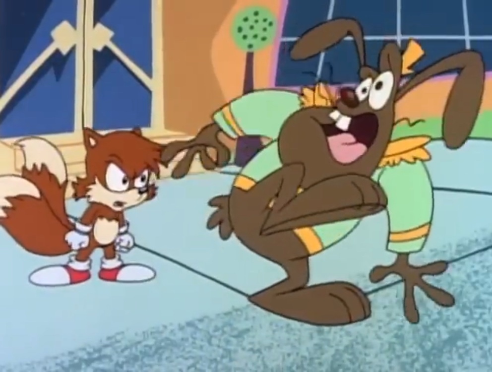 Felixthecatooc's tweet photo. This isn’t Felix related, but I can’t help myself. Tails alone is a force to be reckoned with. On his Sonic Jam character card his weak point is quite literally “?”. https://t.co/a4in7lutdO
