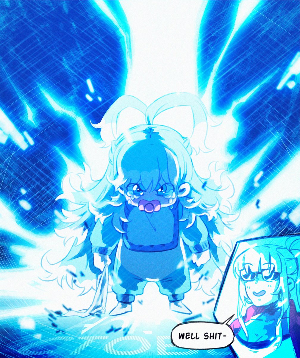 Chalek0's tweet photo. Day 16 - Baby ☔️

#AeruSeni #callillust #HOLOctober https://t.co/ToGu4SUlJ1