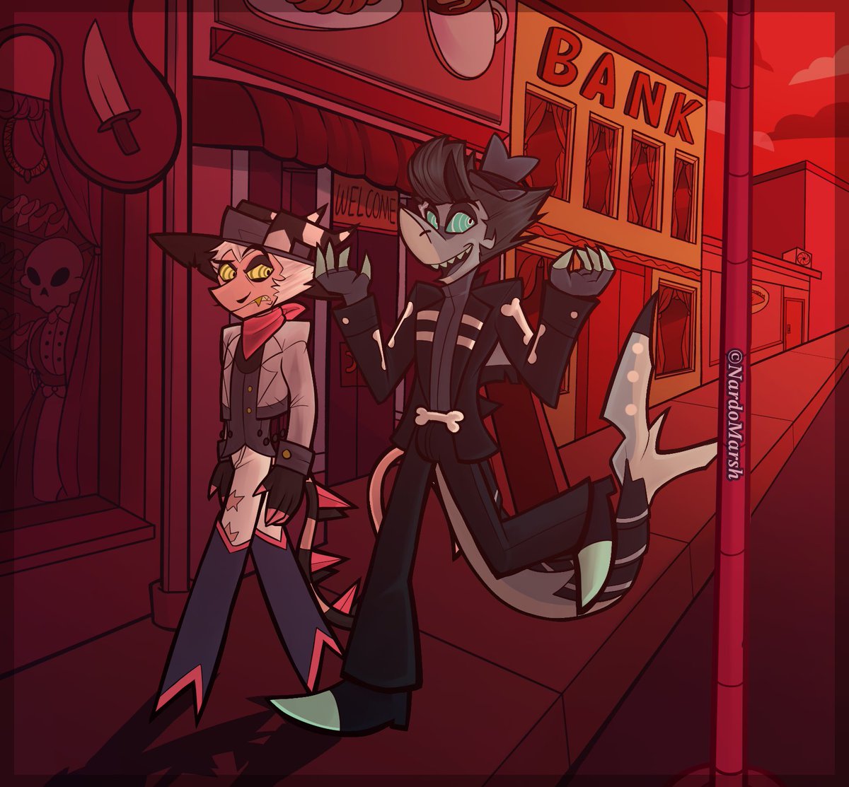 Nardovix's tweet image. What’s he yapping about?

#straz #helluvaboss #HelluvaBossFanart #HelluvaBossStriker #HelluvaBossChaz #chazthurman #strikerxchaz #fanart