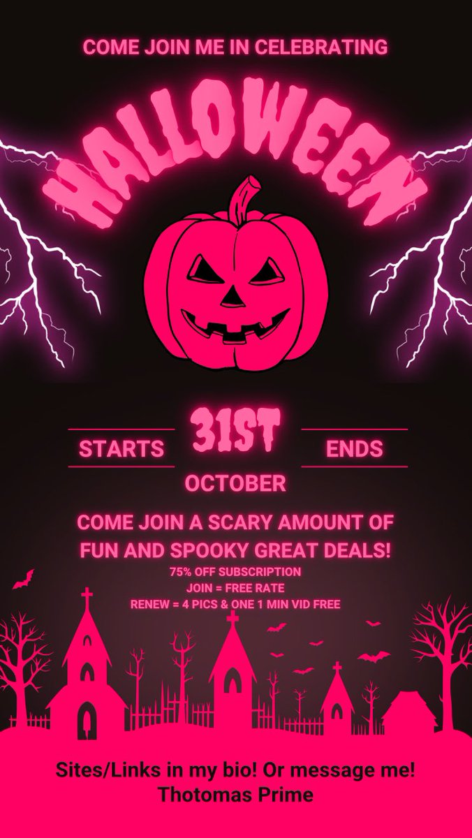 ThotomasPrime69's tweet photo. Cum join me for some #Spooky #Deals for #Halloween 
https://t.co/fnIsp0FZFc
#lingerie #costumes #custom #content #sale #OF #hmu https://t.co/g4autJJRnu