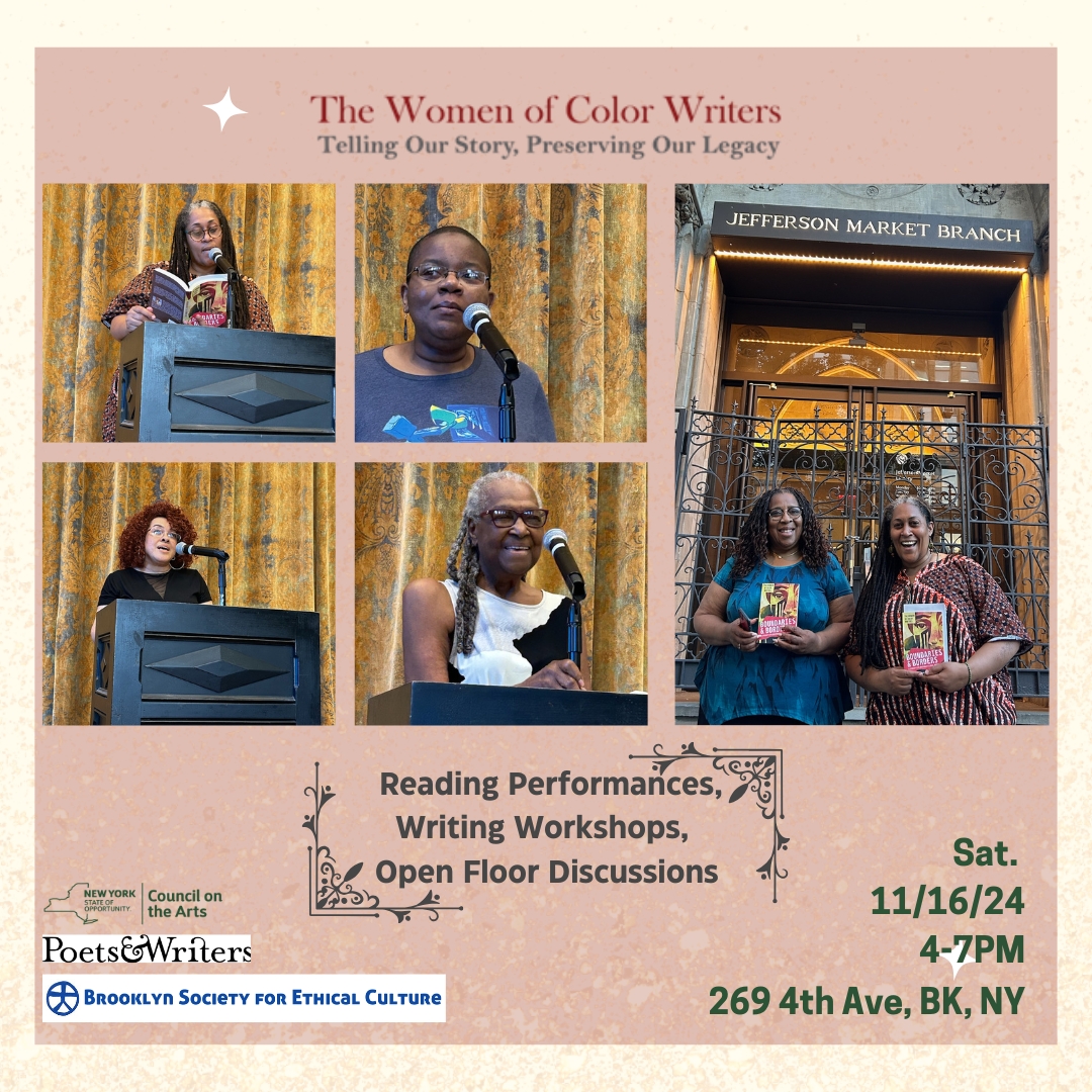 WOCWriters's tweet photo. You're Invited to Our End of Year Celebration of Women's Voices 🥳11/16💐 https://t.co/H6VNRS6odr