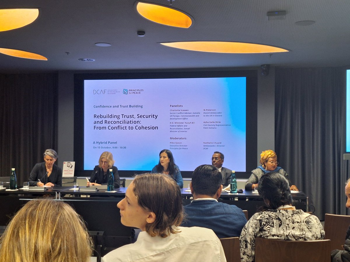 I highlighted that if religious and cultural institutions are strengthened, they can effectively support non-violent conflict transformation, the defence of human rights, and integrity. @GenevaPeaceWeek 2024. 2/3