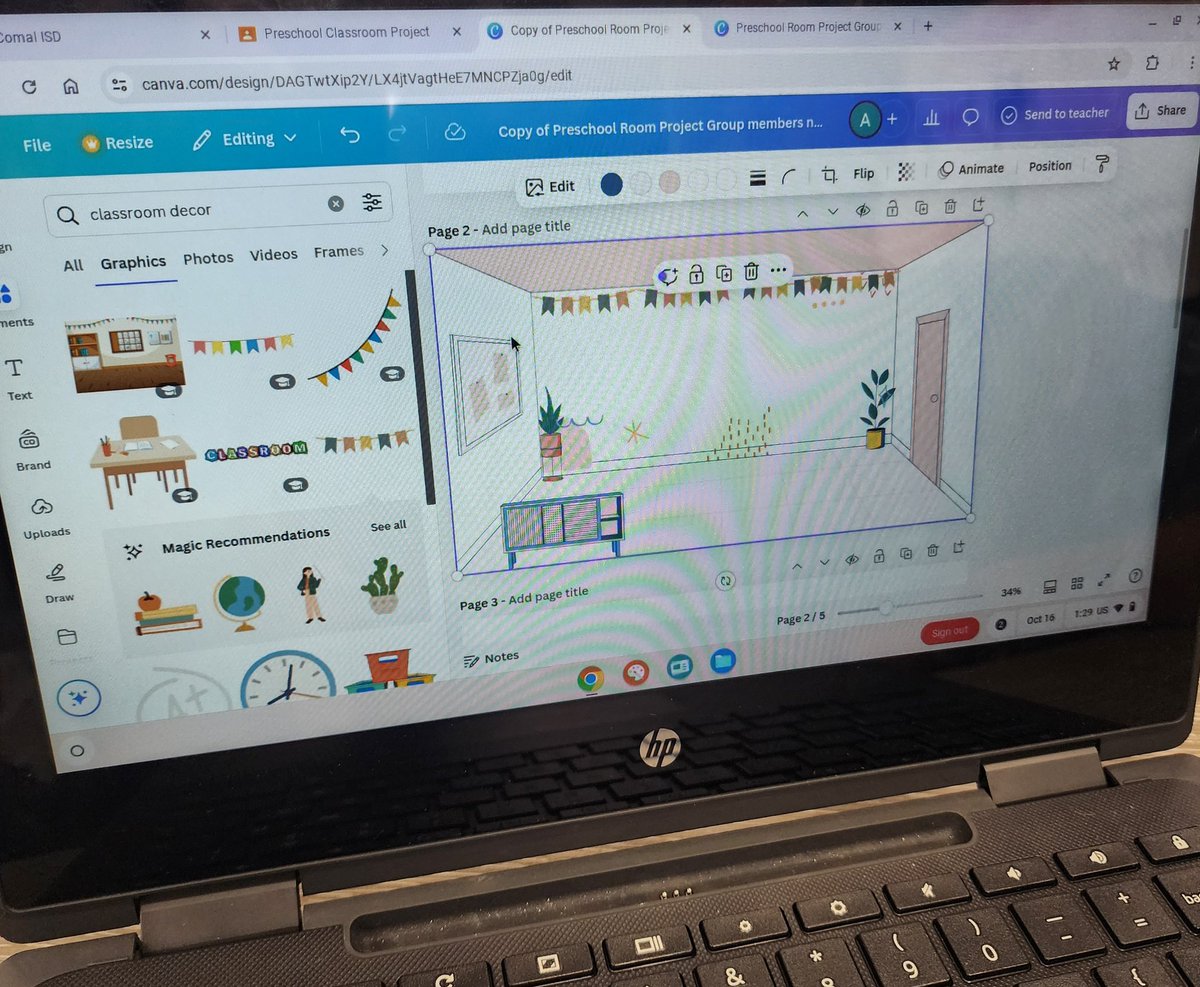 Ms. Luna's Skills for Living class at DMS is creating a preschool room in Canva and weekly lessons for children age 3-5 as they learn about child development. So many real world Essential Skills students are learning, including collaboration and digital literacy! <a href="/CanaanDreibrodt/">Canaan Dreibrodt</a>