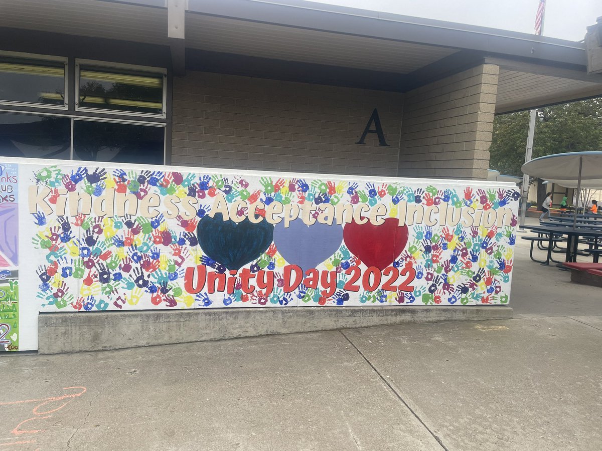 Added my handprint to Maple Elementary School’s 2024 Unity Day mural!