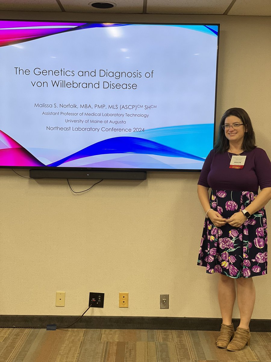 Day two of the Northeast Lab Conference! My second session was great. Anytime I get to talk about von Willebrand factor and the golgi apparatus it’s a great time for me 😂😁