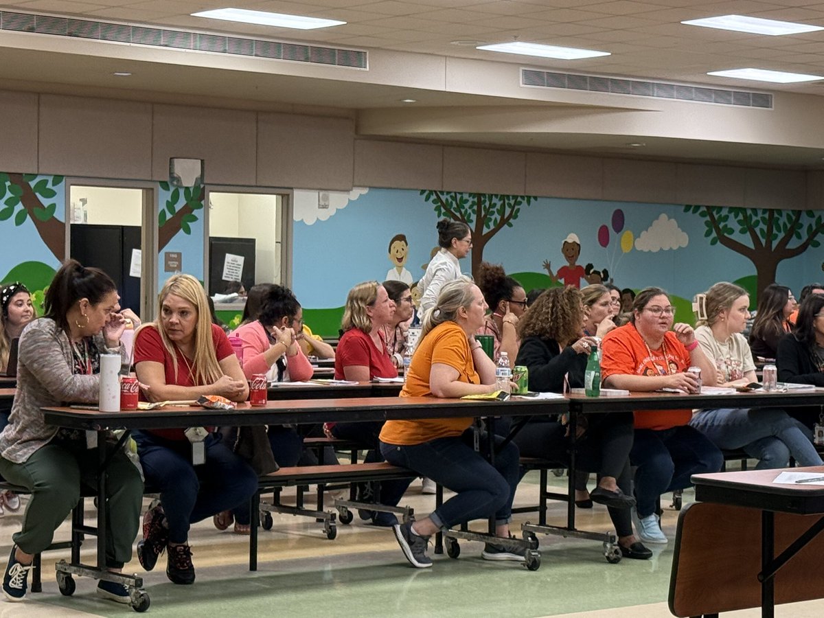 SunBlazeOCPS's tweet photo. Our teachers had critical dialogue today around The Power of Word Meaning led by our amazing ECS! And guess what is the foundation of it all? Relationships and classroom community. So proud of our teachers for recognizing the importance of creating an optimal learning environment where ALL students thrive! @OCPS_MSD @rmccloe