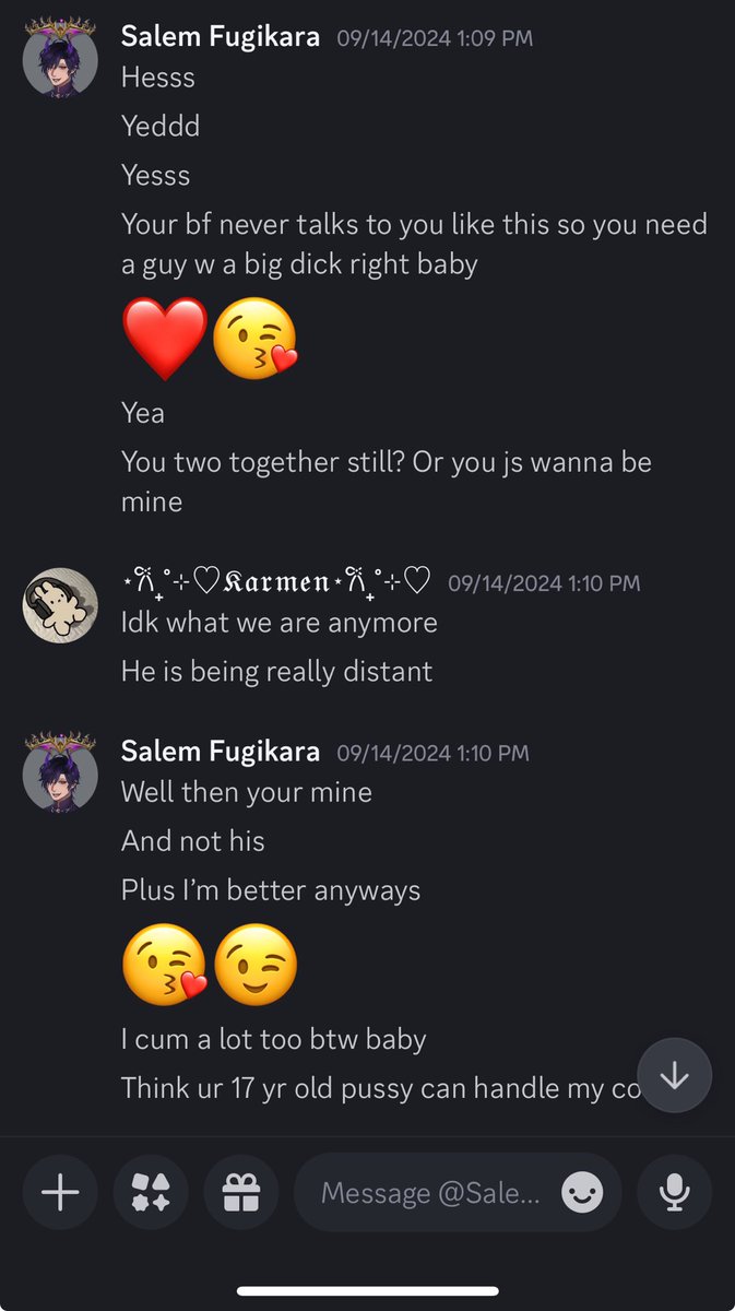 Axvll__'s tweet photo. @Yukii_knows @Miltop1G It’s true! This is one victim of about 13 now!! I’m heading/aiding a lot of the investigations made towards Salem! I have 60+ screenshots just like these!! Please spread the word!! https://t.co/Yzwo394HYl