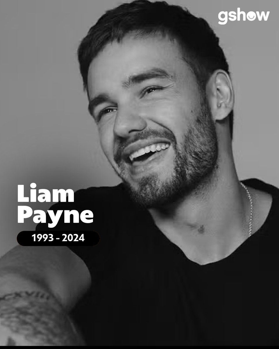 gshow's tweet image. É com tristeza que nos despedimos de Liam Payne, ex-integrante do grupo One Direction, que nos deixa aos 31 anos, após mais de uma década dedicada à música. Nossos sentimentos aos familiares, amigos e fãs do cantor 🖤