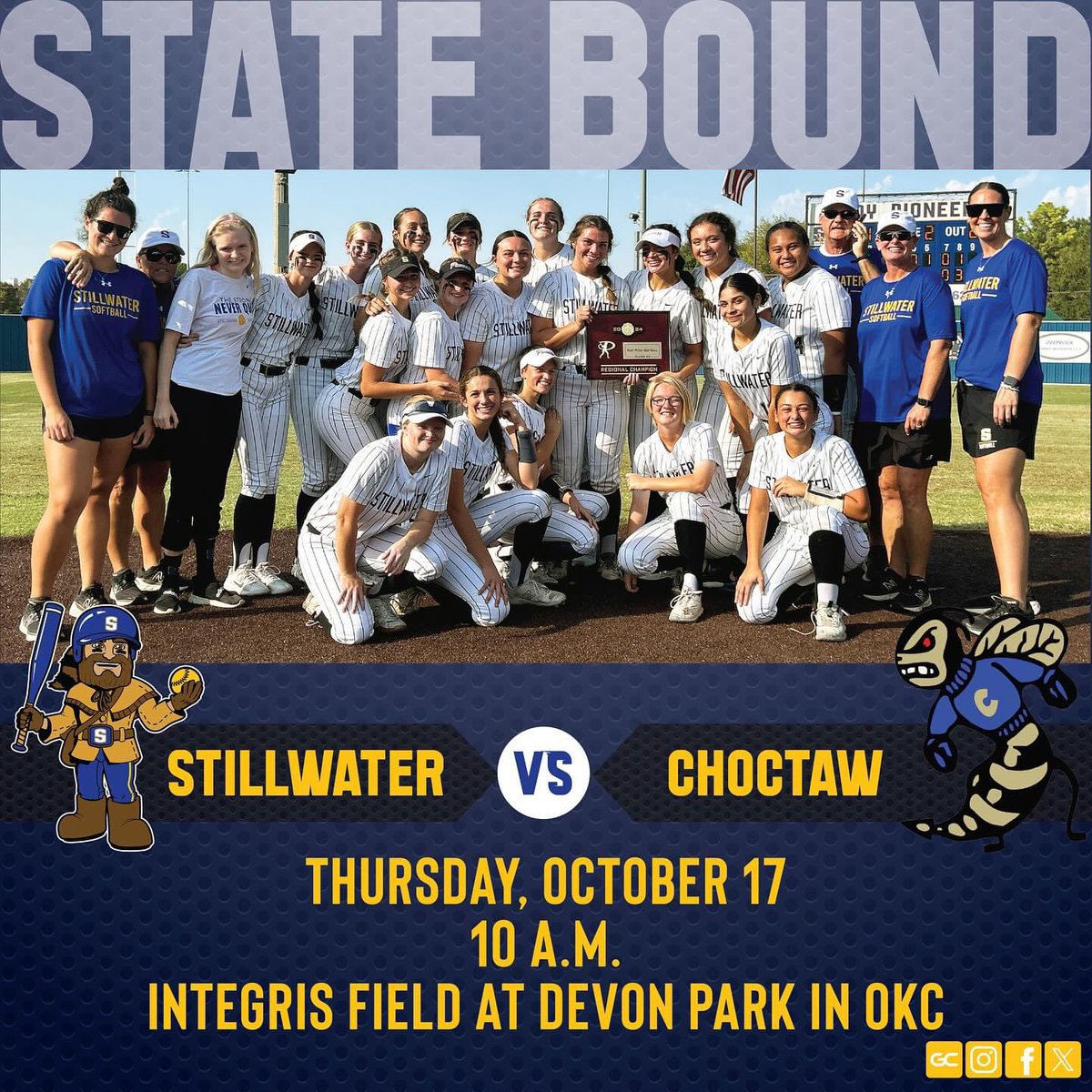 I’m excited to hit the dirt tomorrow with my <a href="/LadyPioneers1/">Stillwater Softball</a> teammates!