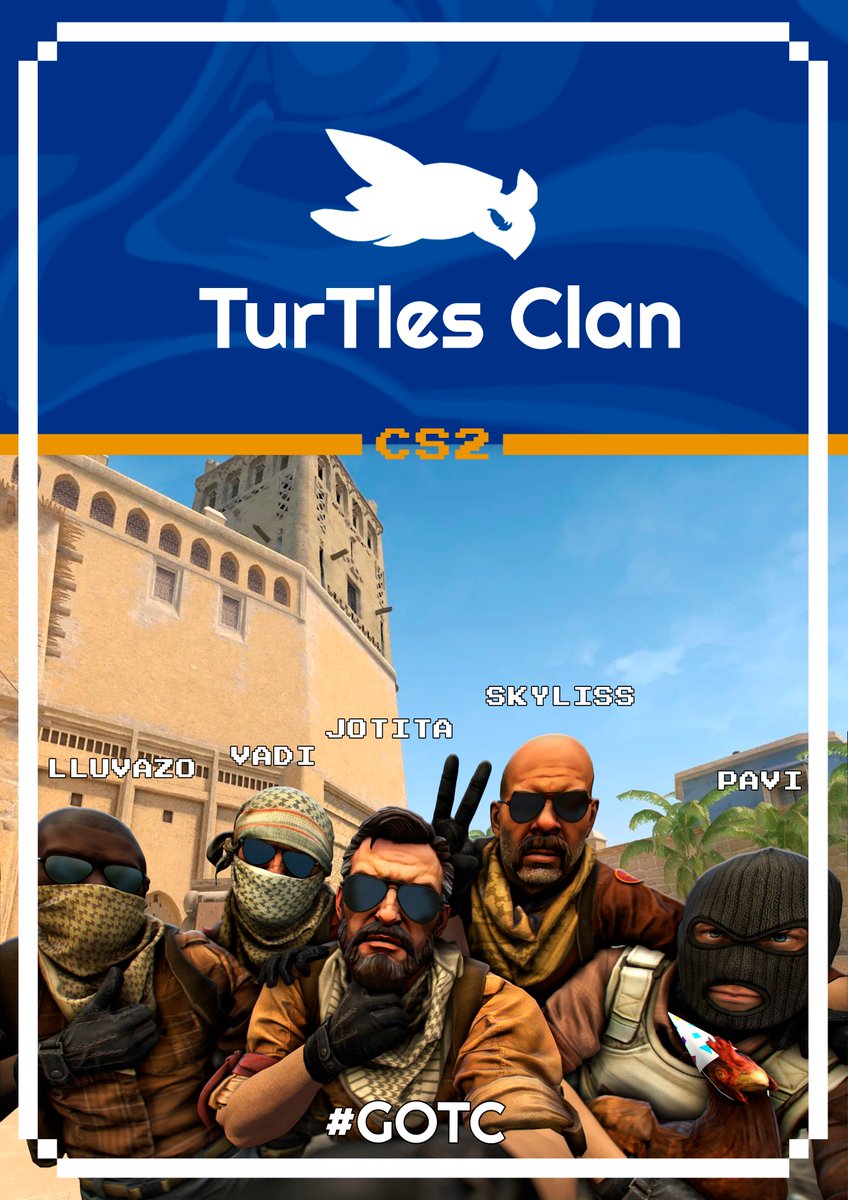 ESTAMOS DE VUELTA!🏆

AUNQUE LA SEASON DE ESEA YA HAYA EMPEZADO, NO PODÍAMOS ESTARNOS QUIETOS.  POR SI FUERA POCO, EMPEZAMOS 3-1. 🔥

OS PRESENTAMOS NUESTRO ROSTER PARA LA S51:
🐢<a href="/Lluvazo/">Mr. Beef</a> (C)
🐢<a href="/ItsVadi/">Vadi</a>
🐢<a href="/Skylis9/">SkyLis</a>
🐢@JotitaTV
🐢<a href="/Josemii_01/">LOPEEZ</a>

#GOTC