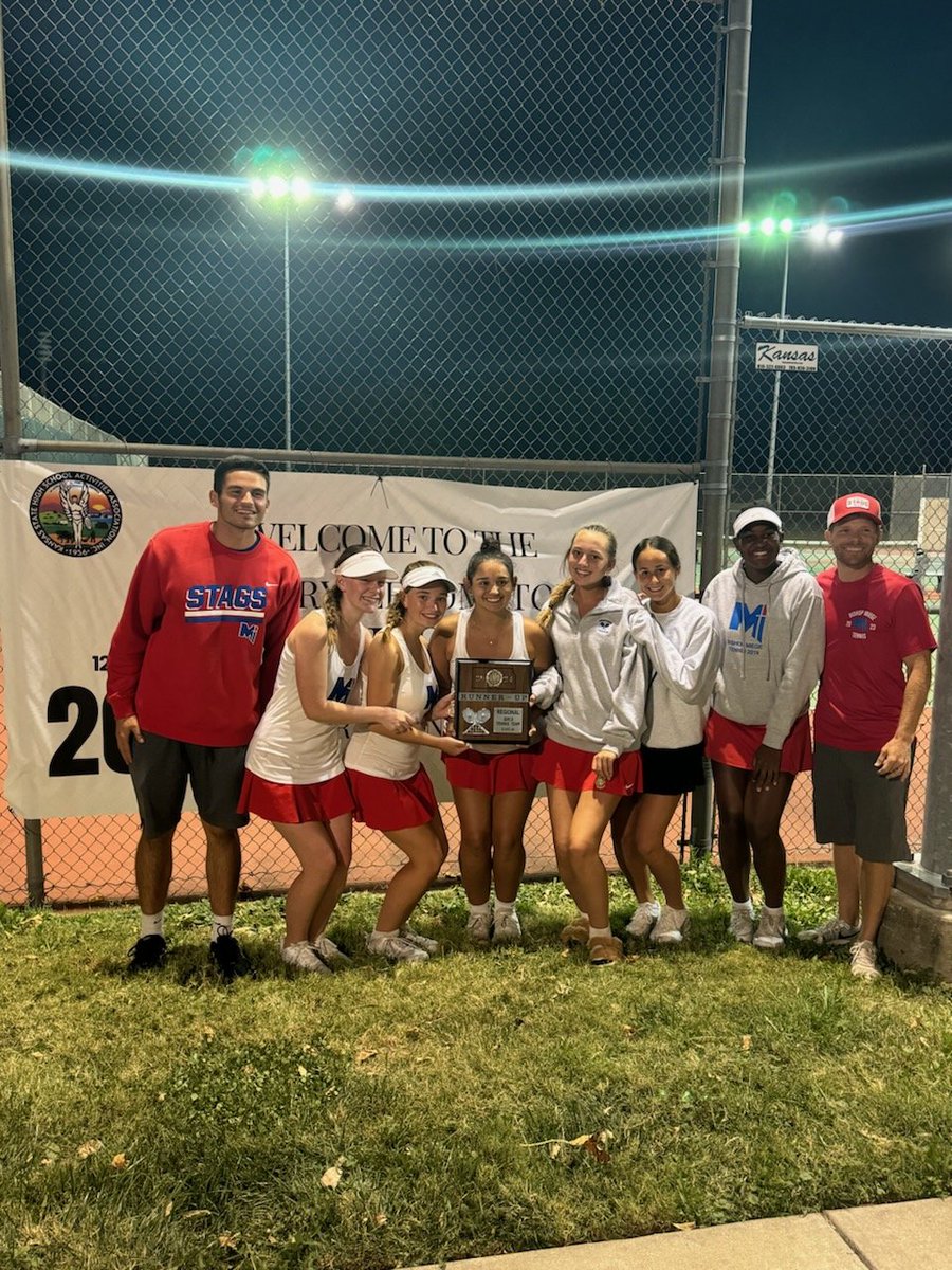 JSchramp's tweet photo. Congratulations to Bishop Miege Tennis Team on 2nd Place at Regionals!!  Headed to state Friday &amp; Saturday!!!@BishopMiegeGDay https://t.co/q3z7GEKOZV