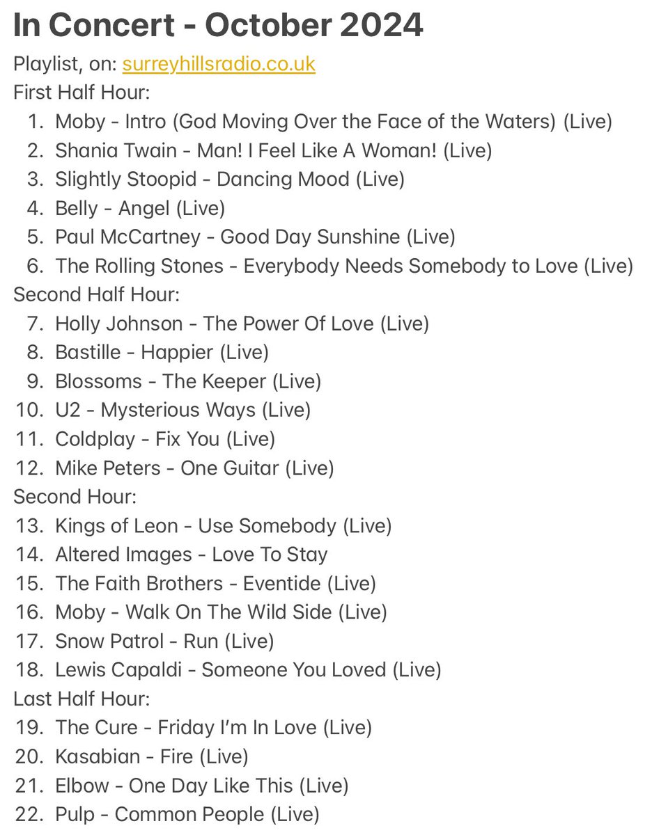 Chris Stagg (@chrisstagg13) on Twitter photo My #radio passion! Ten years, so far…. Sunday’s In #concert #radioshow of #livemusic from <a href="/sryhilsradio/">Surrey Hills Community Radio</a> to catch-up. Playlist attached, to Hear Here: mixcloud.com/surreyhillsrad… My #radio passion! Ten years, so far…. Sunday’s In #concert #radioshow of #livemusic from <a href="/sryhilsradio/">Surrey Hills Community Radio</a> to catch-up. Playlist attached, to Hear Here: mixcloud.com/surreyhillsrad…