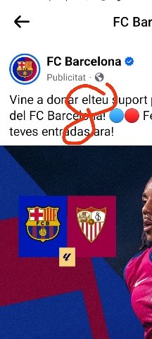 bleblux's tweet photo. #FCBarcelona tota la setmana publicant un anunci amb errors de tot tipus ?. Em sembla vergonyós, però el que encara me'n sembla més és no rectificar. Que poc savi! https://t.co/TPSkRODrpI